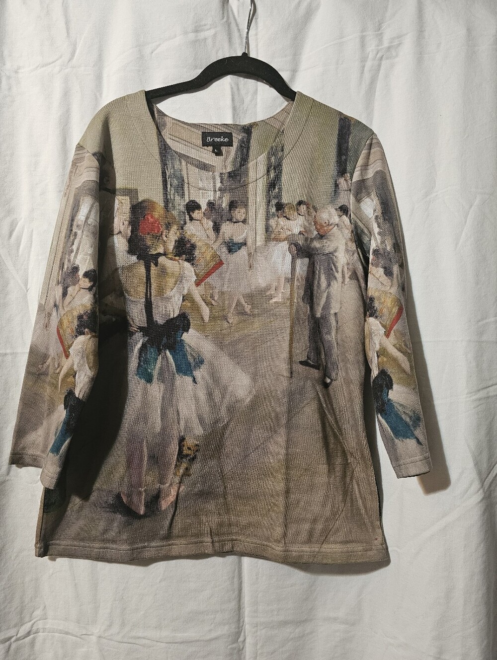 Breeke Degas Dance Class 3/4-Sleeve Art Shirt